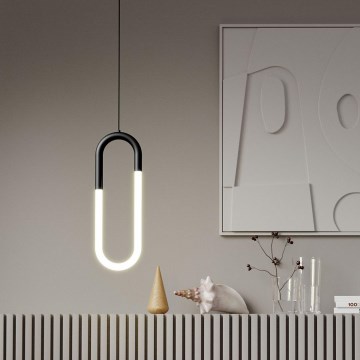 Redo 01-3184 - Candelabro suspenso LED com regulação LATIUM LED/9W/230V preto