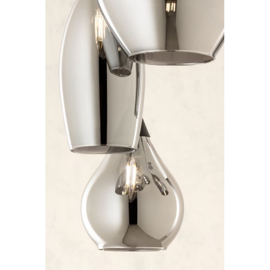 Redo 01-3189 - Candelabro suspenso TANNER 1xE14/28W/230V diâmetro 12 cm