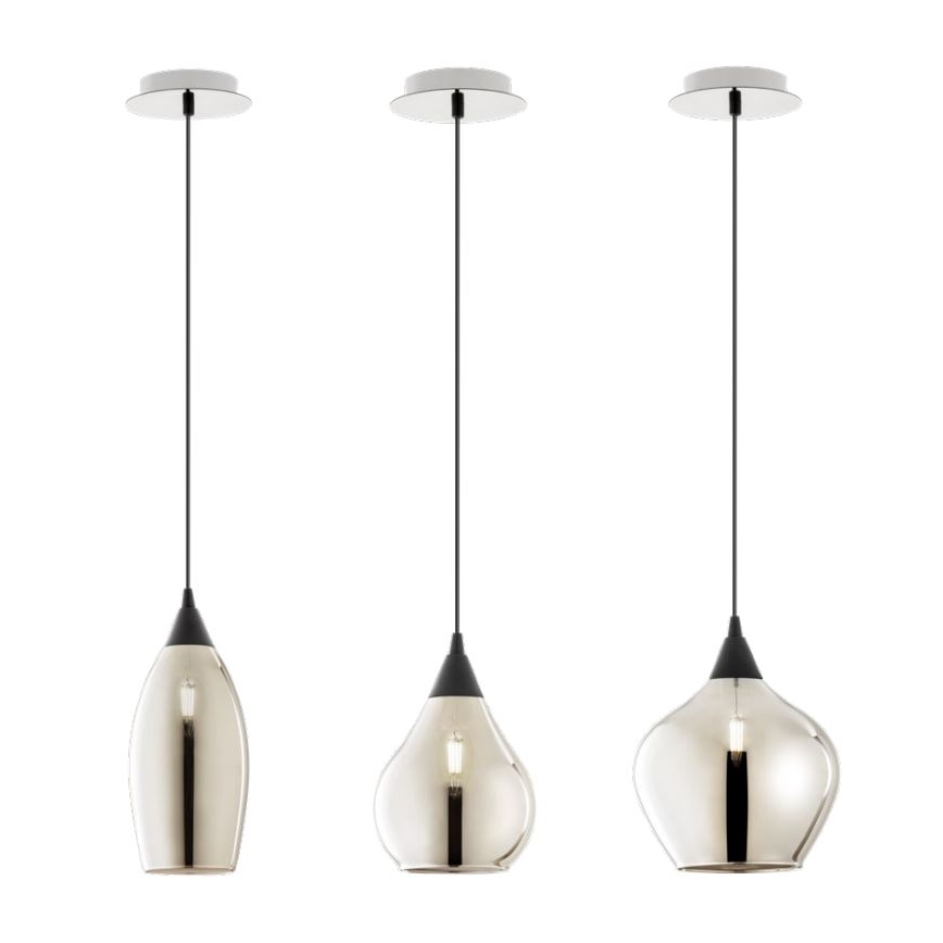 Redo 01-3189 - Candelabro suspenso TANNER 1xE14/28W/230V diâmetro 12 cm