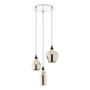 Redo 01-3192 - Candeeiro suspenso TANNER 3xE14/28W/230V diâmetro 37,6 cm