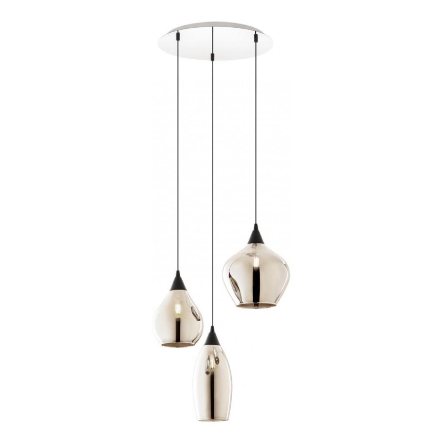 Redo 01-3192 - Candeeiro suspenso TANNER 3xE14/28W/230V diâmetro 37,6 cm