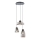 Redo 01-3197 - Candeeiro suspenso LUKE 3xE27/42W/230V diâmetro 46 cm preto