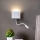 Redo 01-3210 - Iluminação de parede LED com uma pequena lâmpada flexível MOKA LED/6W + LED/3W/230V USB CRI90 branco