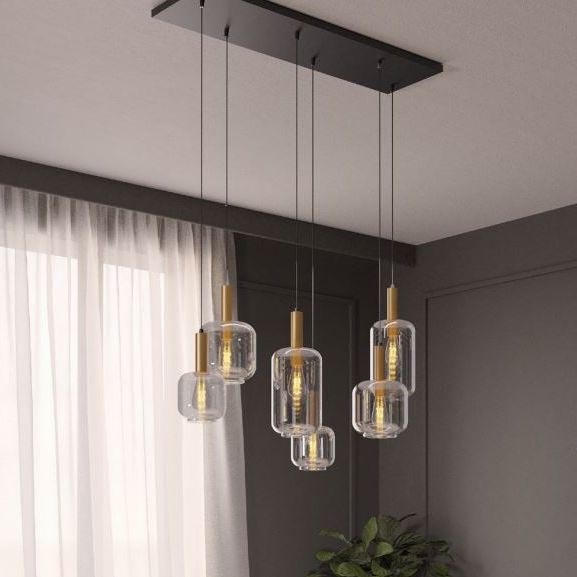 Redo 01-3215 - Candelabro suspenso BRINA 6xE27/23W/230V