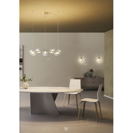 Redo 01-3241 - Iluminação de parede LED SINCLAIR LED/6,5W/230V CRI 93 IP21 dourada
