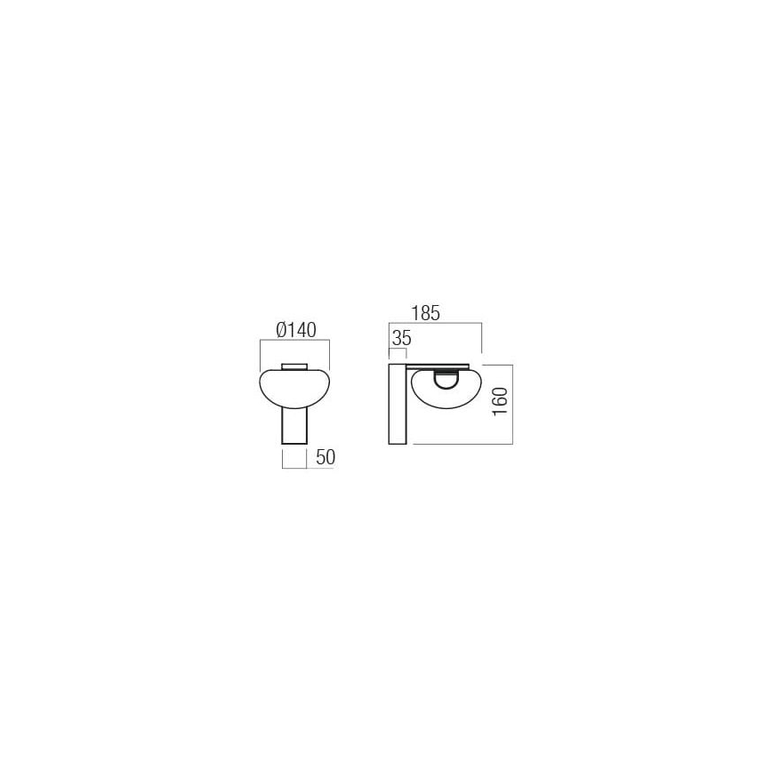 Redo 01-3242 - Luminária de parede LED SINCLAIR LED/6,5W/230V CRI 93 IP21 preta