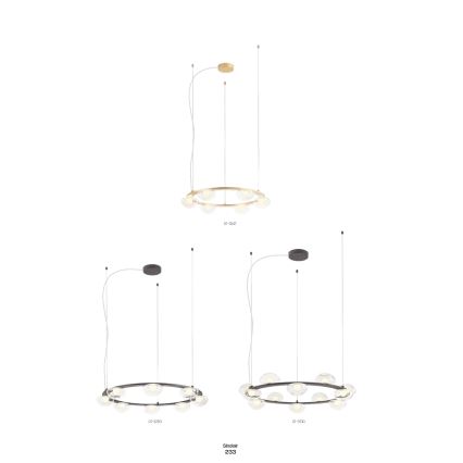Redo 01-3247- Candelabro suspenso LED com regulação SINCLAIR LED/37,2W/230V CRI 93 IP21 dourada