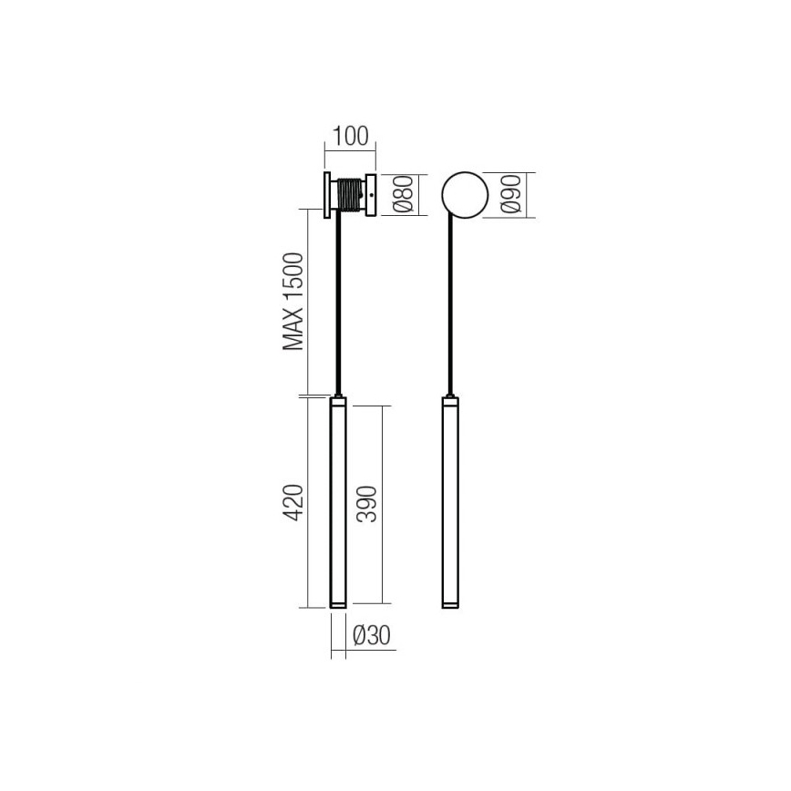 Redo 01-3301 - Aplique de parede LED dimerizável SWING, 9W, 230V, 3000/4000K, CRI 90, branco