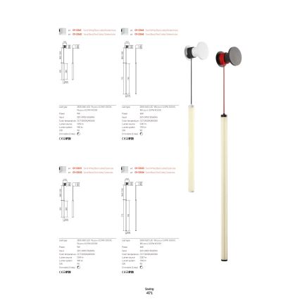 Redo 01-3363 - Aplique de parede LED dimerizável SWING LED/16W/230V 3000/4000K IRC 90 branco