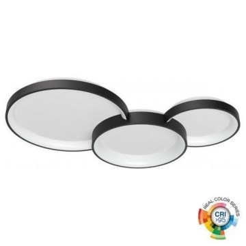 Redo 01-3375 - Iluminação de teto LED com regulação COMBI LED/72W/230V 3000/4000/6000K CRI98 preto