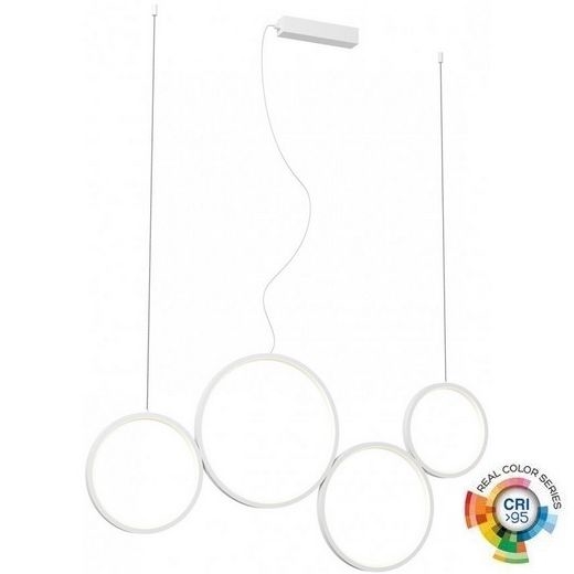 Redo 01-3382 - Candelabro suspenso LED com regulação ATHENA LED/40W/230V 3000/4000/6000K CRI98 branco