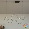 Redo 01-3384 - Candelabro suspenso LED com regulação ATHENA LED/40W/230V 3000/4000/6000K CRI98 preto