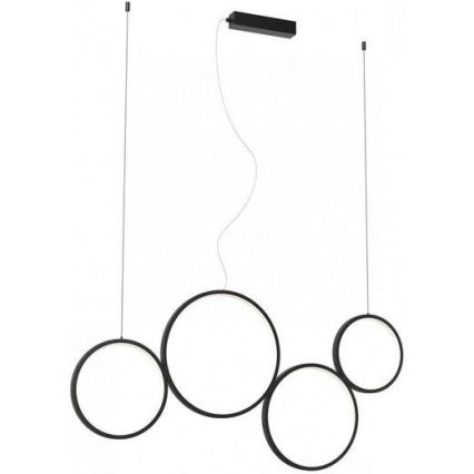 Redo 01-3384 - Candelabro suspenso LED com regulação ATHENA LED/40W/230V 3000/4000/6000K CRI98 preto