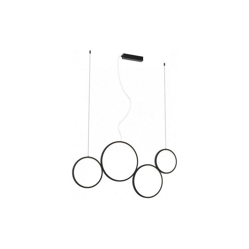 Redo 01-3384 - Candelabro suspenso LED com regulação ATHENA LED/40W/230V 3000/4000/6000K CRI98 preto