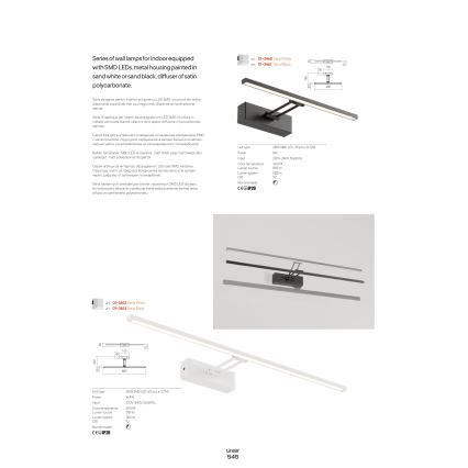 Redo 01-3460 - Iluminação de ilustração LED LINEAR LED/8W/230V 35 cm CRI 92 branco