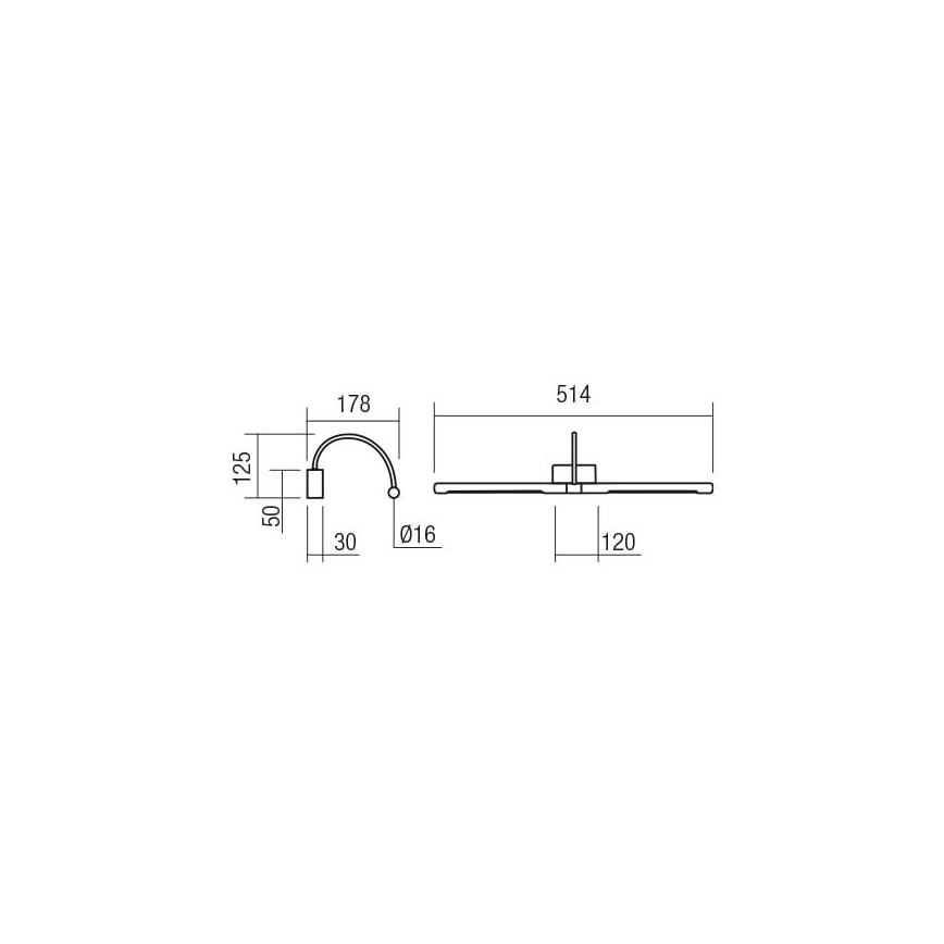 Redo 01-3466 - Iluminação de ilustração LED KENDO LED/11W/230V 51,4 cm CRI 92 branco