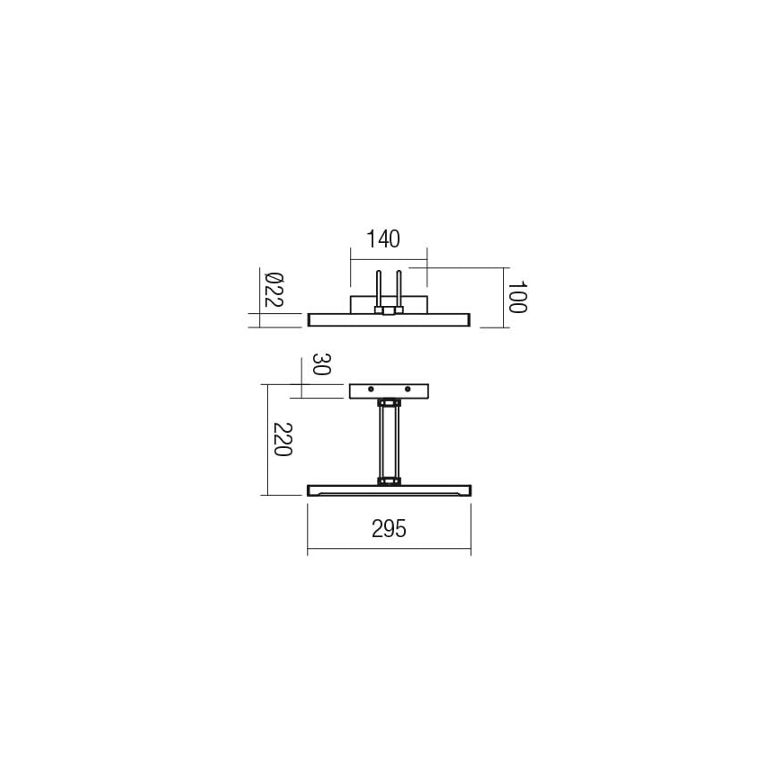 Redo 01-3472 - Iluminação de ilustração LED IKON LED/7,3W/230V 29,5 cm CRI 92 latão