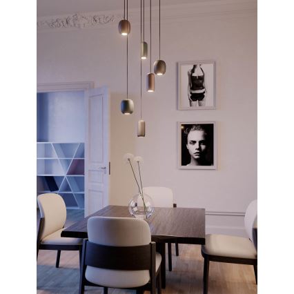 Redo 01-3475 - Candeeiro suspenso BOOM 1xGU10/10W/230V diâmetro 7,6 cm verde