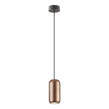 Redo 01-3476 - Candeeiro suspenso BOOM 1xGU10/10W/230V diâmetro 7,6 cm castanho