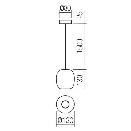 Redo 01-3478 - Candeeiro suspenso BOOM 1xGU10/10W/230V diâmetro 12 cm verde