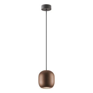 Redo 01-3479 - Candeeiro suspenso BOOM 1xGU10/10W/230V diâmetro 12 cm castanho
