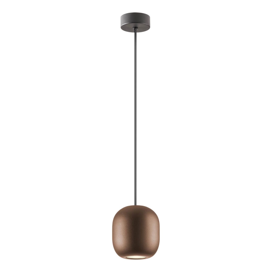 Redo 01-3479 - Candeeiro suspenso BOOM 1xGU10/10W/230V diâmetro 12 cm castanho