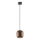 Redo 01-3479 - Candeeiro suspenso BOOM 1xGU10/10W/230V diâmetro 12 cm castanho