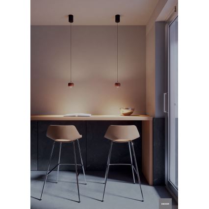 Redo 01-3548 - Candeeiro suspenso LED AVES LED/12W/230V diâmetro 9,6 cm CRI 90 cobre