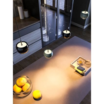 Redo 01-3551 - Candeeiro suspenso LED AVES LED/12W/230V diâmetro 9,6 cm CRI 90 antracite