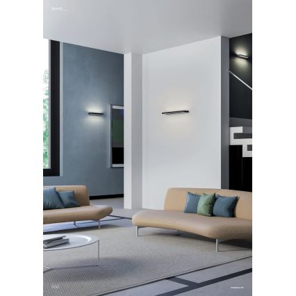 Redo 01-3553 - Iluminação de parede LED SEED LED/15W/230V preto