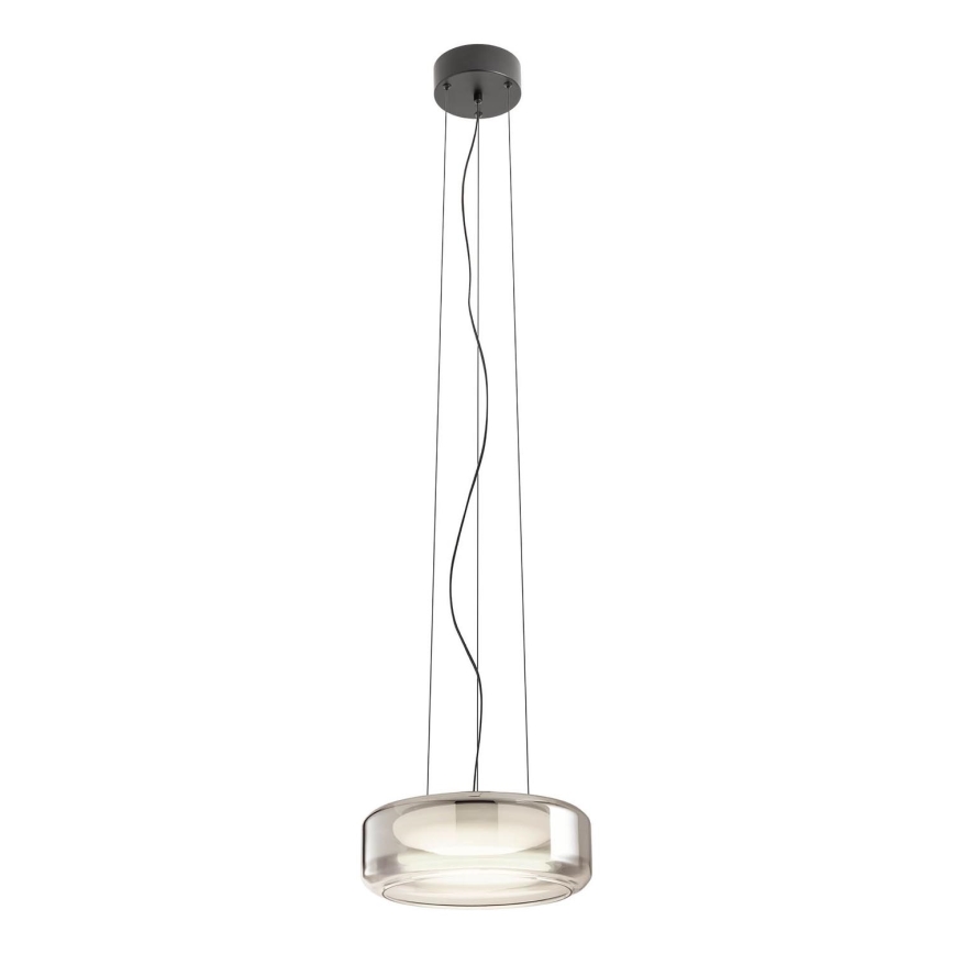 Redo 01-3591 - Candeeiro suspenso LED SOLERA LED/24W/230V diâmetro 35 cm CRI 93 3000/4000K cinzento