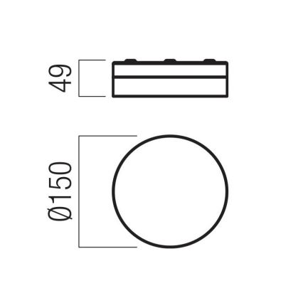 Redo 01-3725 - Iluminação de teto para casa de banho LED FRISBI LED/8W/230V diâmetro 15 cm CRI 90 IP44 cromado brilhante