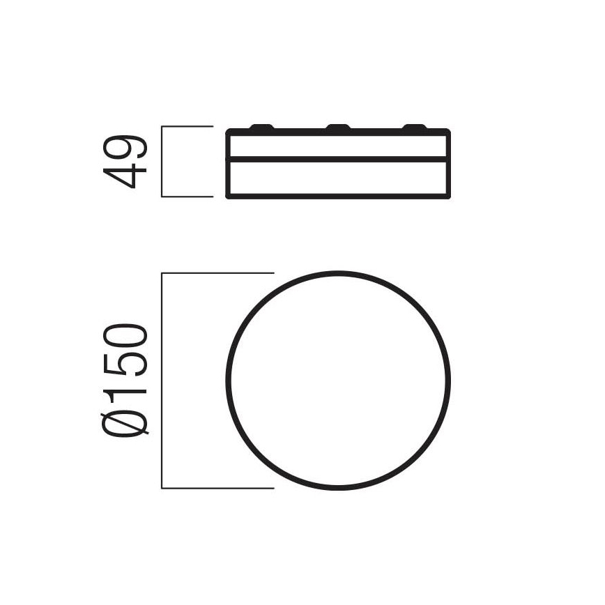 Redo 01-3725 - Iluminação de teto para casa de banho LED FRISBI LED/8W/230V diâmetro 15 cm CRI 90 IP44 cromado brilhante