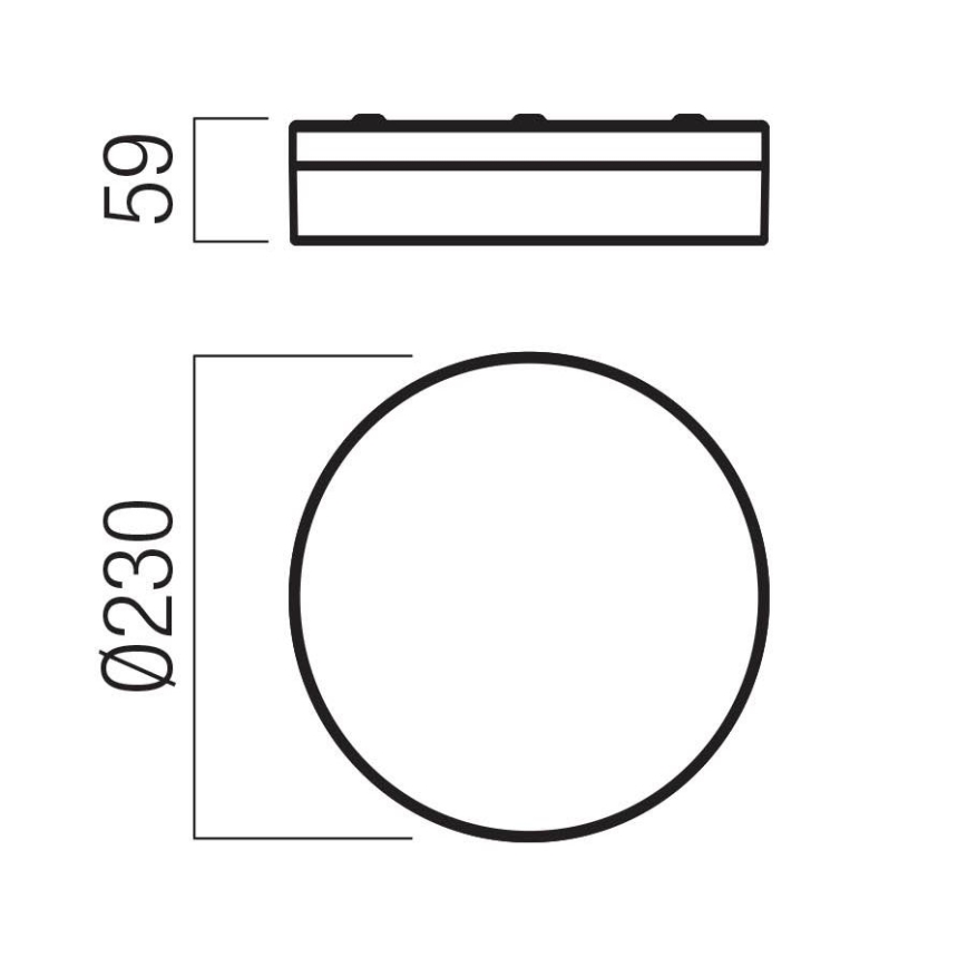 Redo 01-3727 - Iluminação de teto para casa de banho LED FRISBI LED/12W/230V diâmetro 23 cm CRI 90 3000/4000K IP44 cromado brilhante