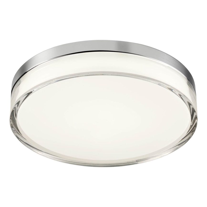 Redo 01-3728 - Iluminação de teto para casa de banho LED FRISBI LED/18W/230V diâmetro 28 cm CRI 90 3000/4000K IP44 cromado brilhante