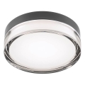 Redo 01-3733 - Iluminação de teto para casa de banho LED FRISBI LED/8W/230V diâmetro 15 cm CRI 90 IP44 preto