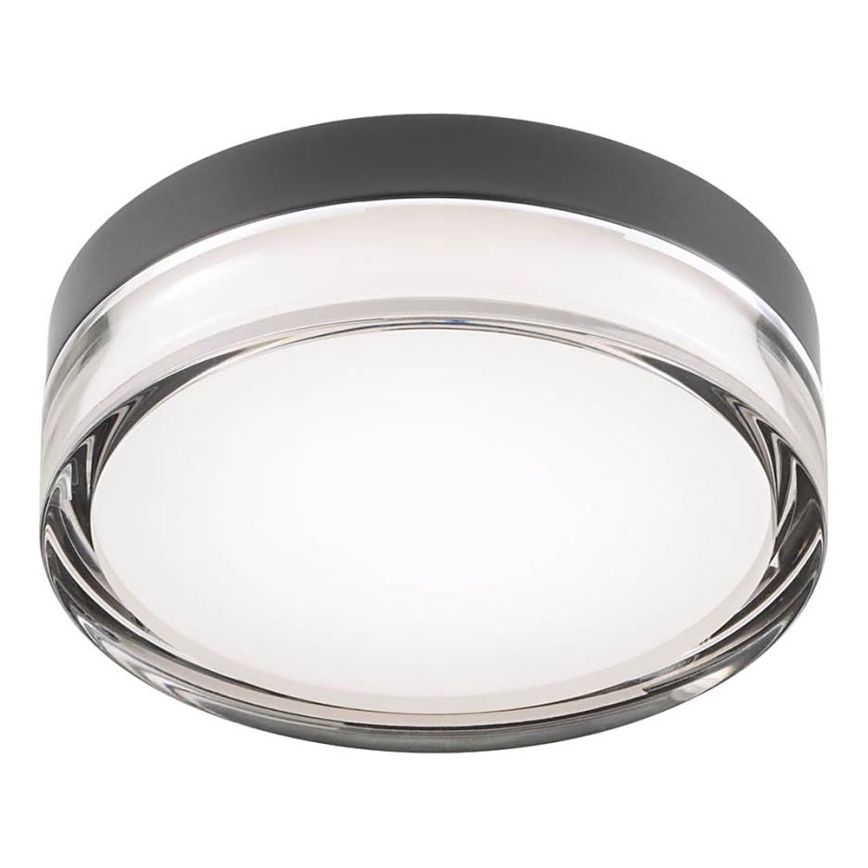 Redo 01-3733 - Iluminação de teto para casa de banho LED FRISBI LED/8W/230V diâmetro 15 cm CRI 90 IP44 preto