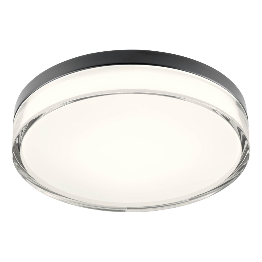 Redo 01-3736 - Iluminação de teto para casa de banho LED FRISBI LED/18W/230V diâmetro 28 cm CRI 90 3000/4000K IP44 preto