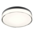 Redo 01-3736 - Luminária de teto LED para banheiro FRISBI LED/18W/230V diâmetro 28 cm CRI 90 3000/4000K IP44 preta
