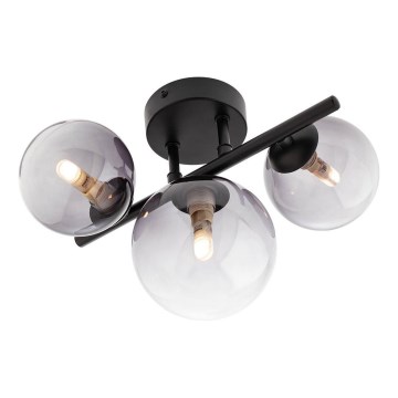 Redo 01-3988 - Candeeiro integrado ASTRA 3xG9/8W/230V preto