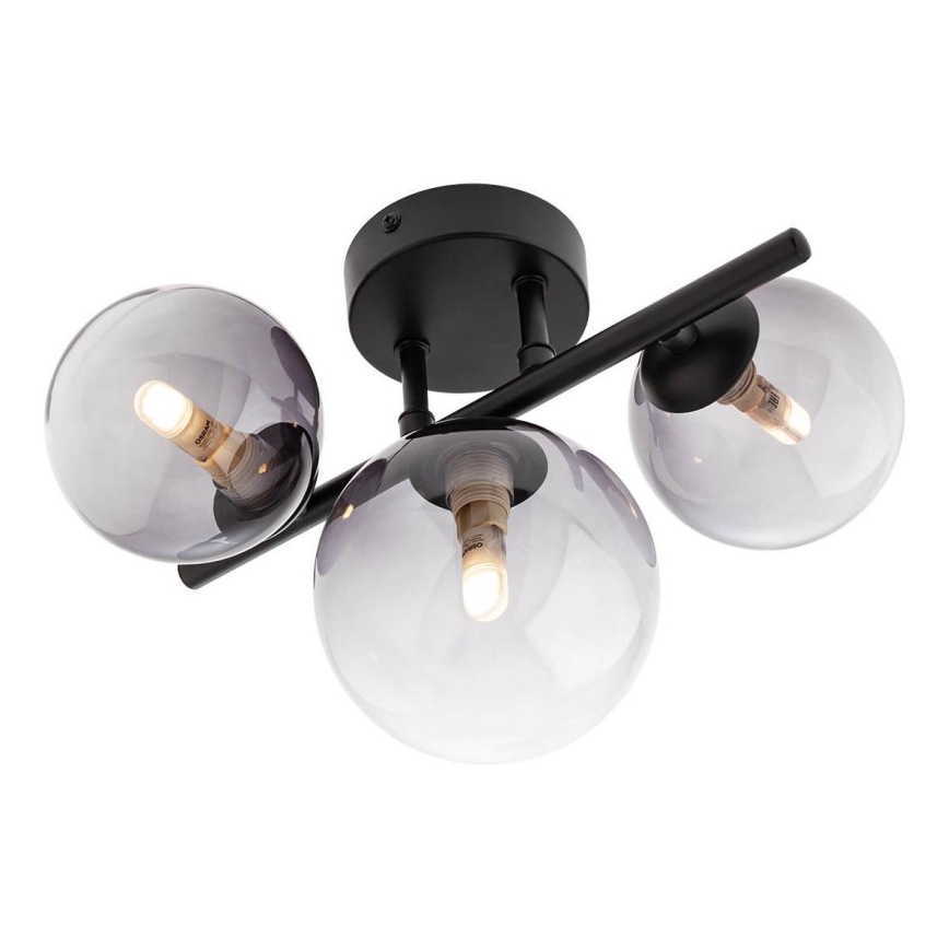 Redo 01-3988 - Candeeiro integrado ASTRA 3xG9/8W/230V preto