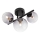 Redo 01-3988 - Candeeiro integrado ASTRA 3xG9/8W/230V preto