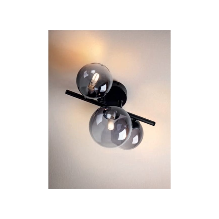 Redo 01-3988 - Candeeiro integrado ASTRA 3xG9/8W/230V preto
