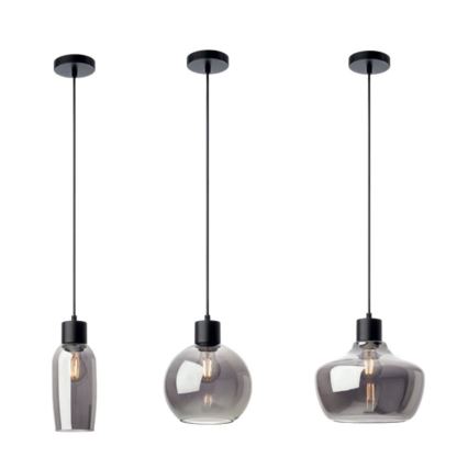 Redo 01-4044 - Candeeiro suspenso ATLANTIS 1xE27/42W/230V diâmetro 11 cm preto