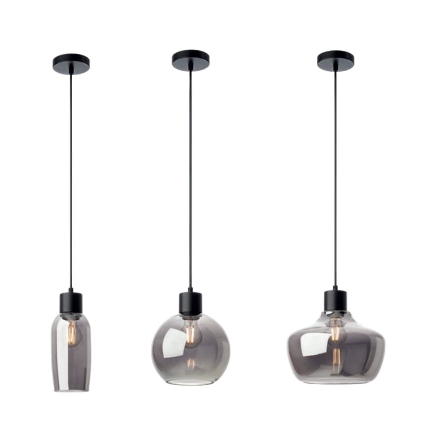Redo 01-4044 - Candeeiro suspenso ATLANTIS 1xE27/42W/230V diâmetro 11 cm preto