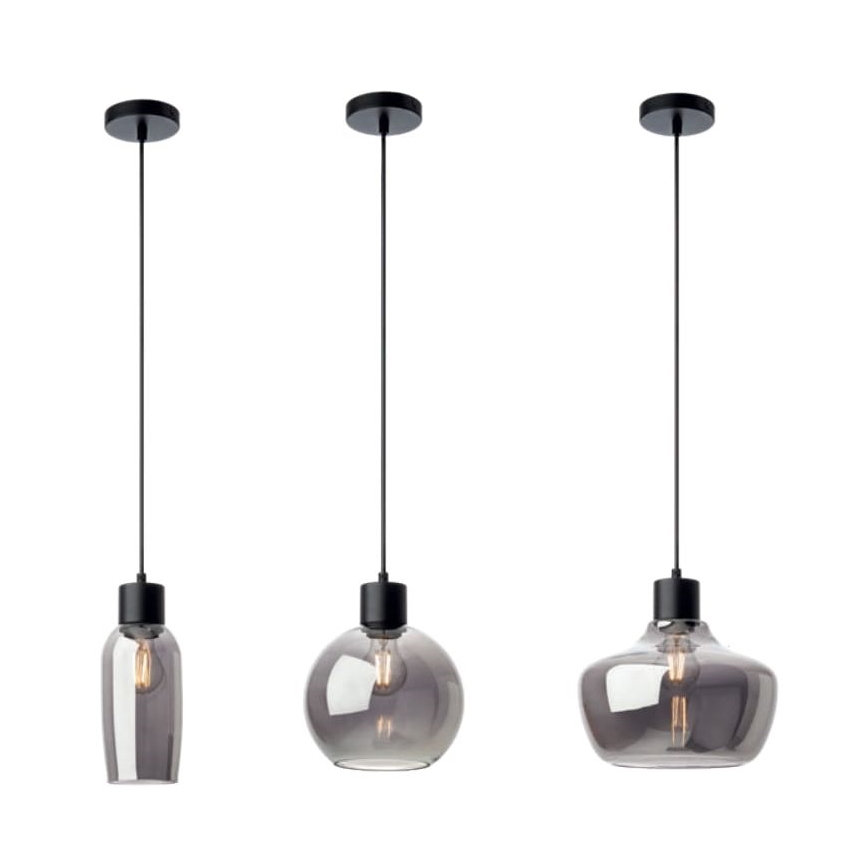 Redo 01-4046 - Candeeiro suspenso ATLANTIS 1xE27/42W/230V diâmetro 26 cm preto