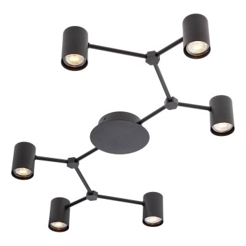 Redo 01-4048 - Foco WEBB 6xGU10/10W/230V preto
