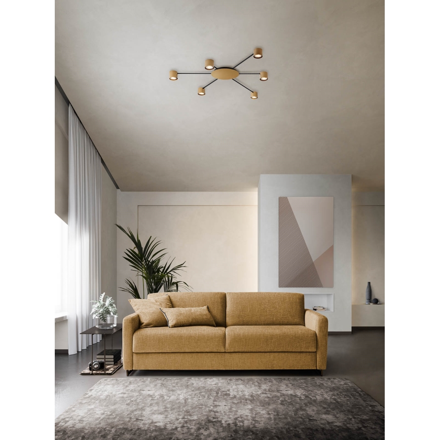Redo 01-4051 - Foco NOA 6xGU10/10W/230V dourado