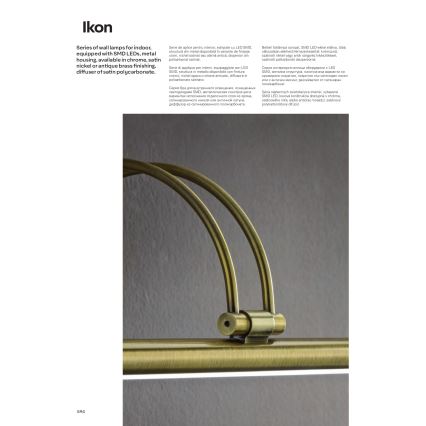 Redo 01-458 - Iluminação de ilustração LED IKON LED/18W/230V 70 cm cromado brilhante