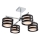 Redo 01-627 - Lustre de haste KIM 4xE14/28W/230V cromo brilhante/preto